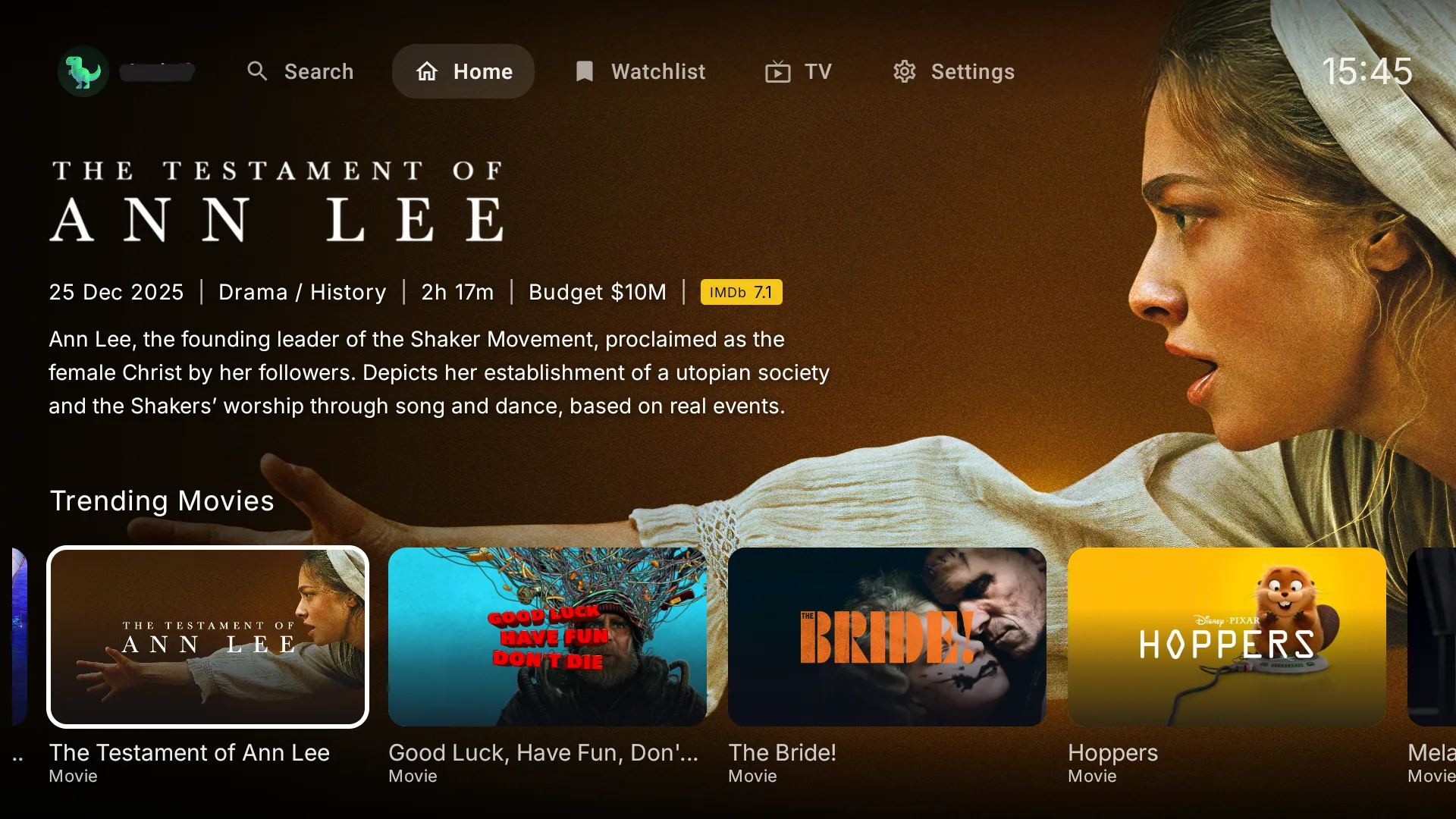 ARVIO Home on Android TV